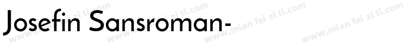Josefin Sansroman字体转换